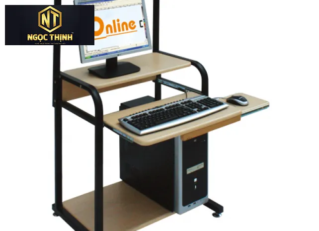 Bàn máy tính khung thép sơn tĩnh điện BMT05 Bàn máy tính khung thép sơn tĩnh điện BMT05